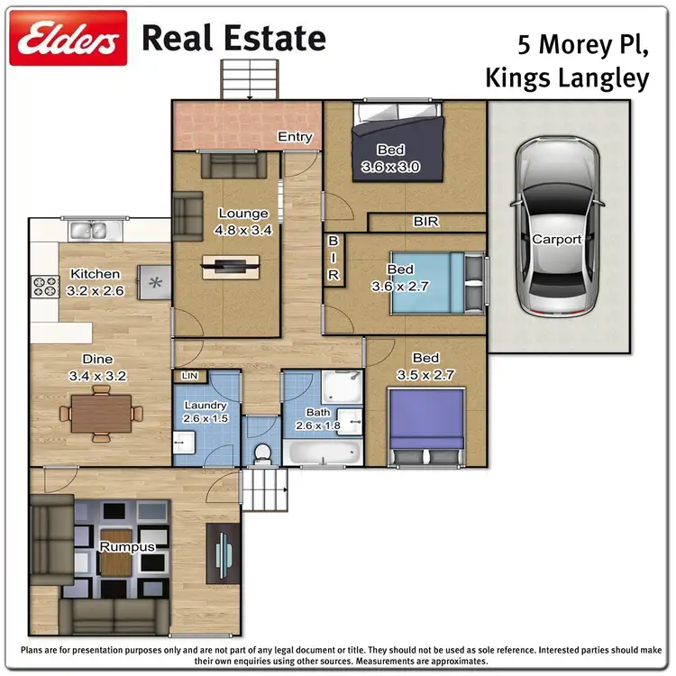 Floorplan of Homely house listing, 5 Morey Place, Kings Langley NSW 2147