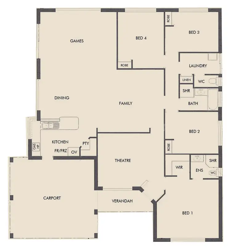 Floorplan of Homely house listing, 18 Winslow Crest, Lakelands WA 6180