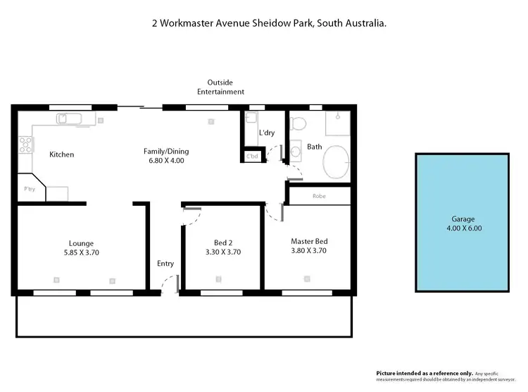 Floorplan of Homely house listing, 2 Workmaster Avenue, Sheidow Park SA 5158