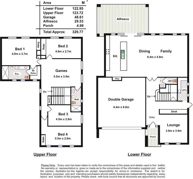 Floorplan of Homely house listing, 22 Mowbray Street, Mawson Lakes SA 5095