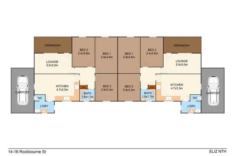 Floorplan of Homely house listing, 14 Rockbourne Street, Elizabeth North SA 5113