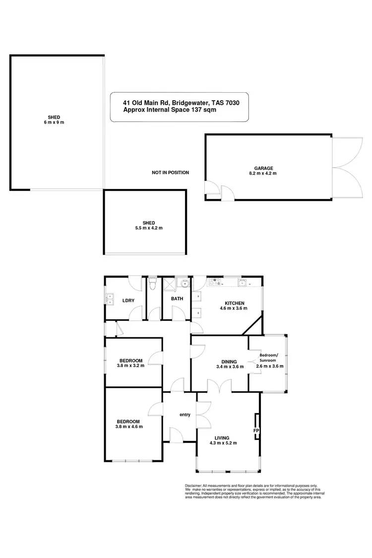 Floorplan of Homely house listing, 41 Old Main Road, Bridgewater TAS 7030