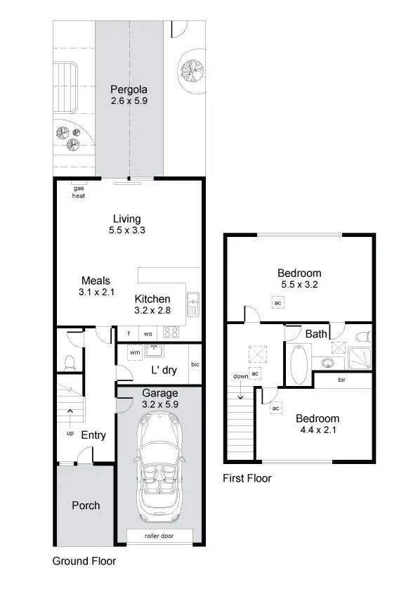 Floorplan of Homely townhouse listing, 3 Brougham Place, Alberton SA 5014