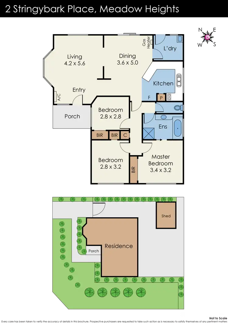 Floorplan of Homely house listing, 2 Stringybark Place, Meadow Heights VIC 3048