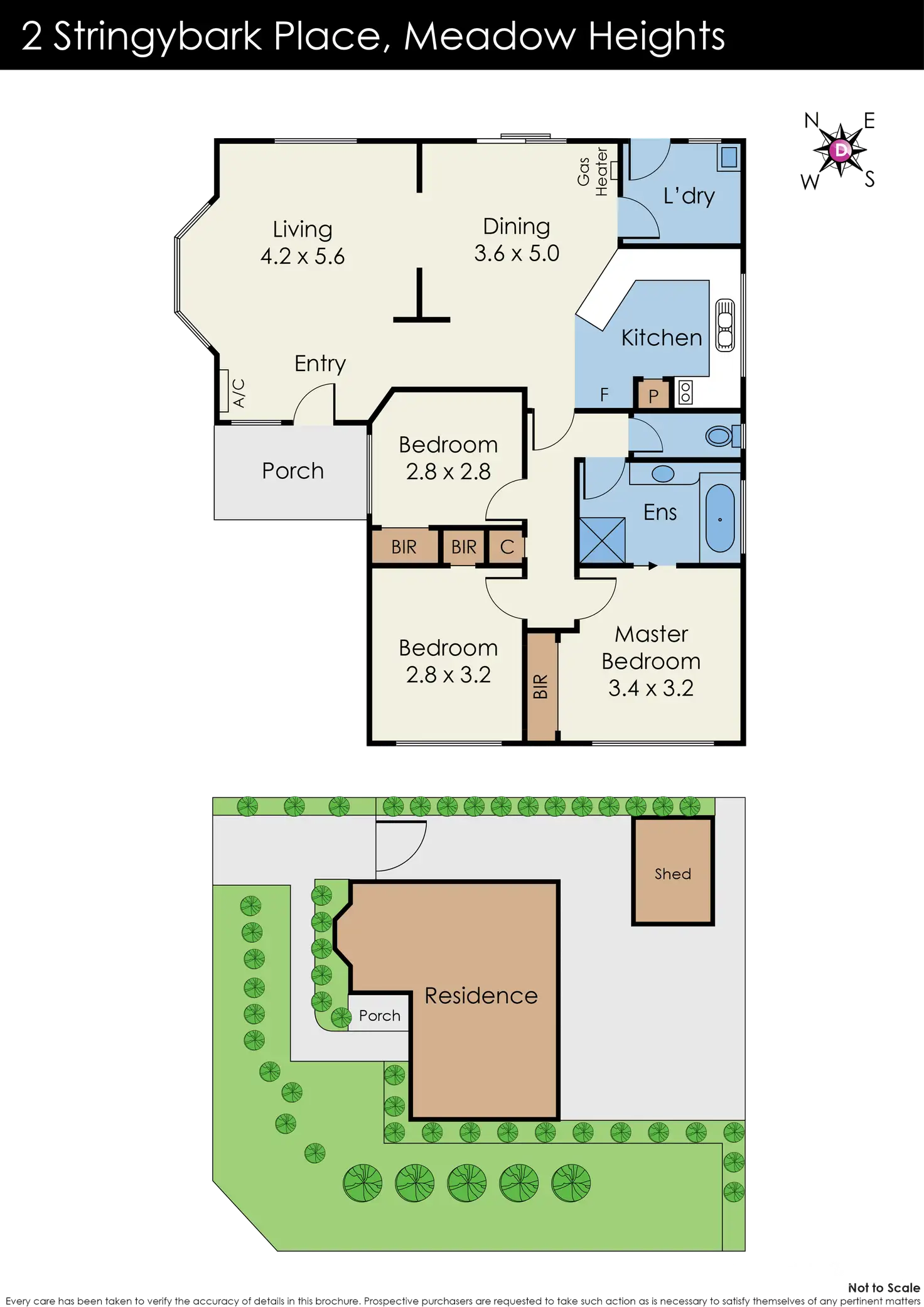 Floorplan of Homely house listing, 2 Stringybark Place, Meadow Heights VIC 3048