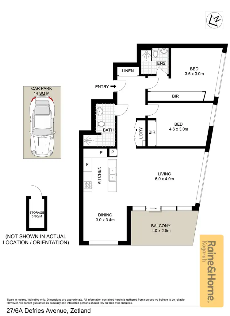 Floorplan of Homely unit listing, 27/6A Defries Avenue, Zetland NSW 2017
