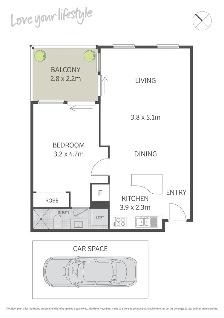 Floorplan of Homely apartment listing, 54/546-562 King Street, Newtown NSW 2042
