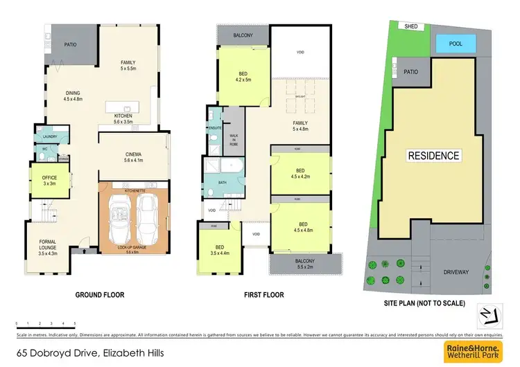 Floorplan of Homely house listing, 65 Dobroyd Drive, Elizabeth Hills NSW 2171