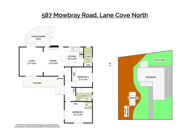 Floorplan of Homely house listing, 587 Mowbray Road, Lane Cove NSW 2066