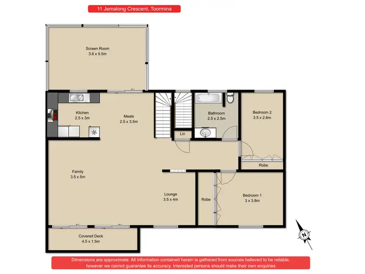 Floorplan of Homely house listing, 11 Jemalong Crescent, Toormina NSW 2452