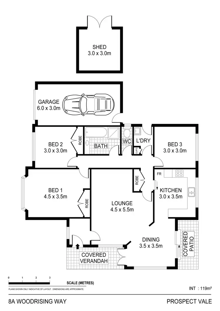 Floorplan of Homely house listing, 8a Woodrising Way, Prospect Vale TAS 7250
