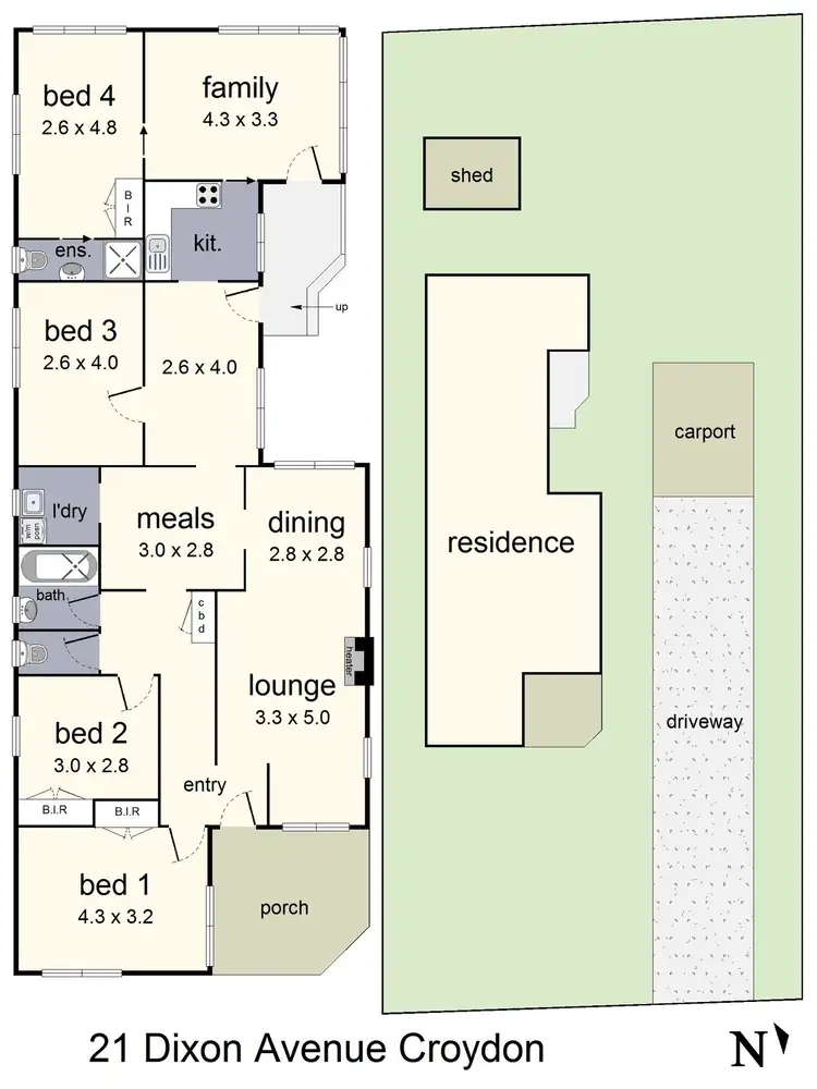 Floorplan of Homely house listing, 21 Dixon Avenue, Croydon VIC 3136