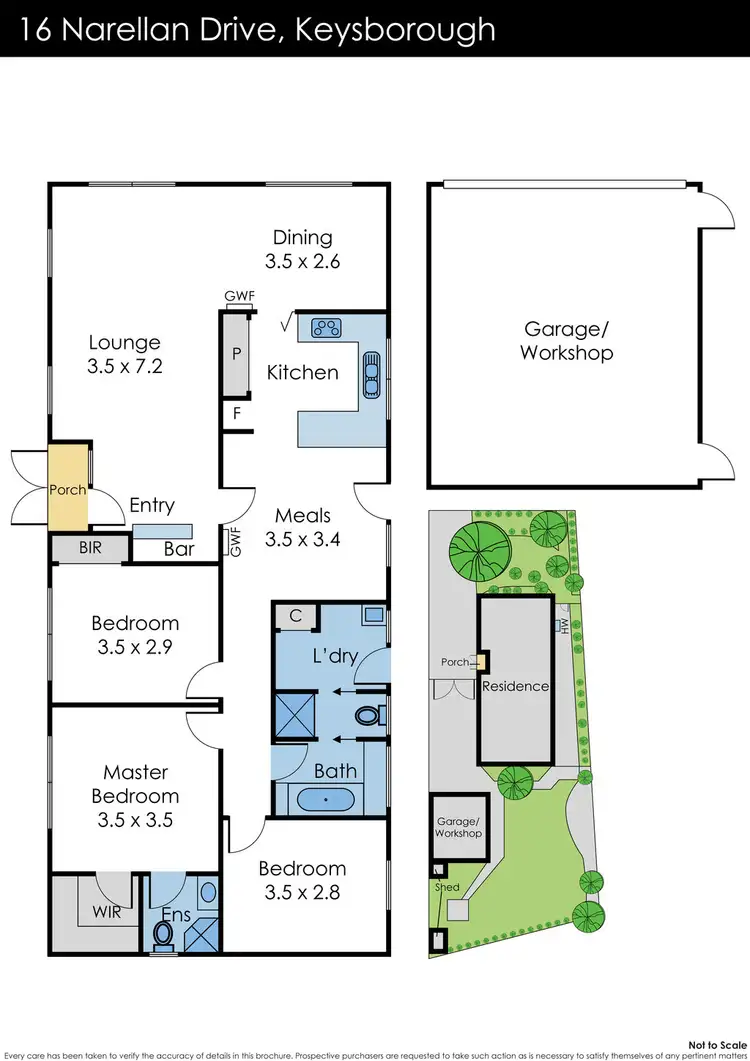 Floorplan of Homely house listing, 16 Narellan Drive, Keysborough VIC 3173