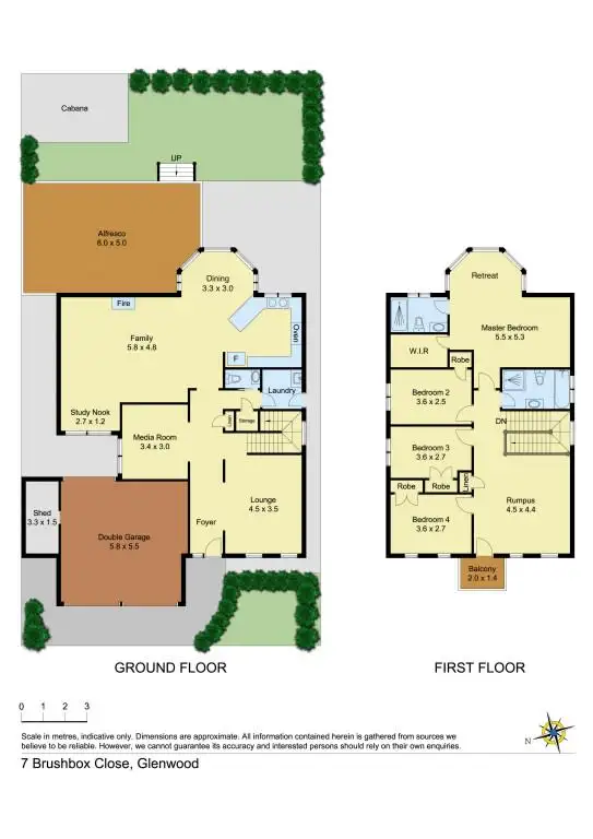 Floorplan of Homely house listing, 7 Brushbox Close, Glenwood NSW 2768