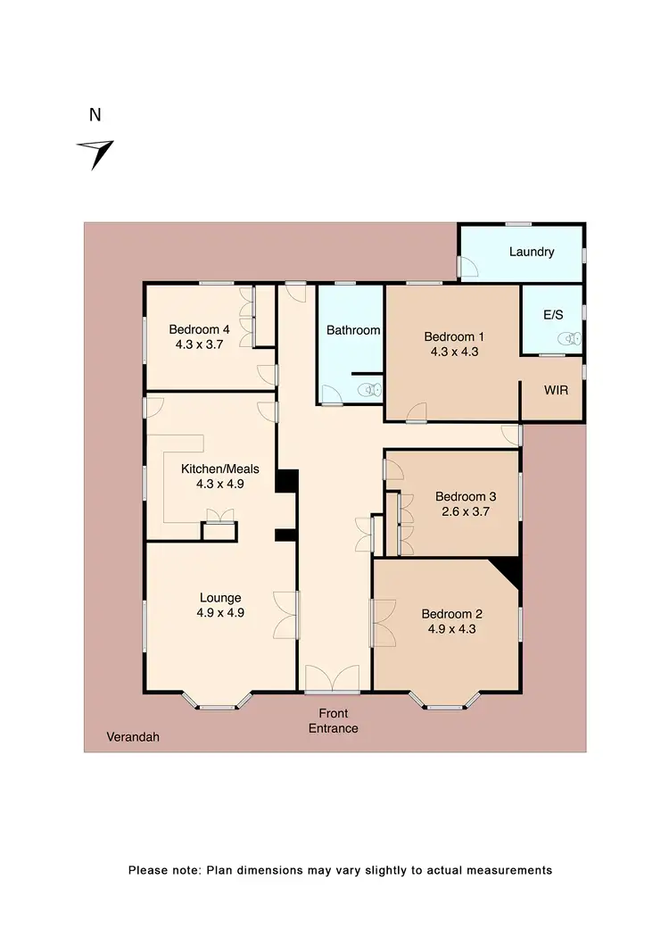 Floorplan of Homely house listing, 70 Malones Road, Lal Lal VIC 3352