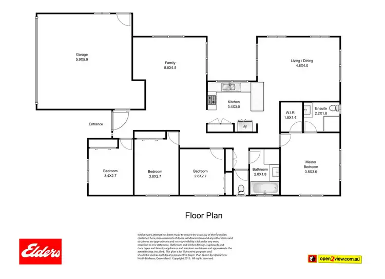 Floorplan of Homely house listing, 6 Leicester Court, Kippa-ring QLD 4021