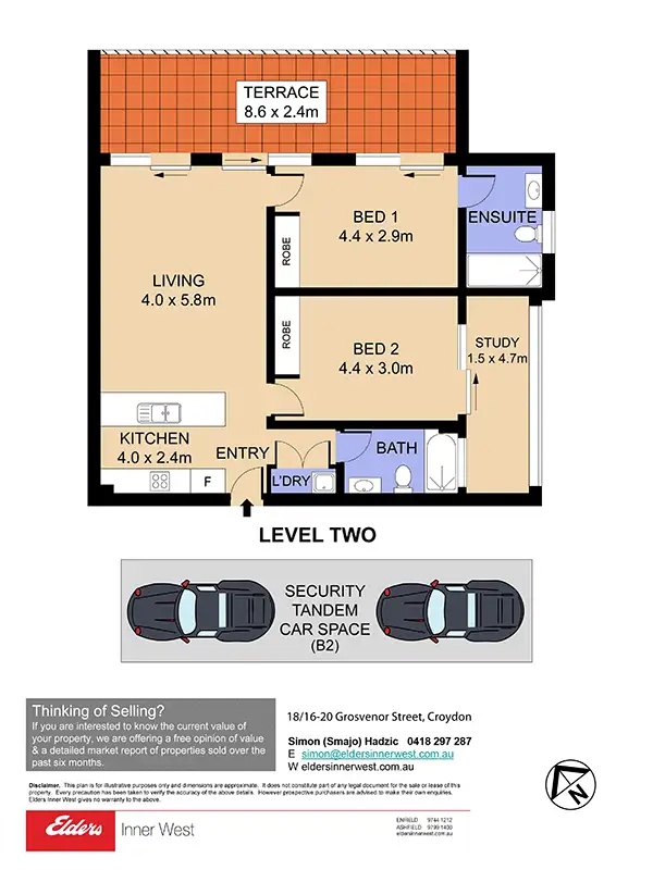 Floorplan of Homely unit listing, 18/16-20 Grosvenor Street, Croydon NSW 2132