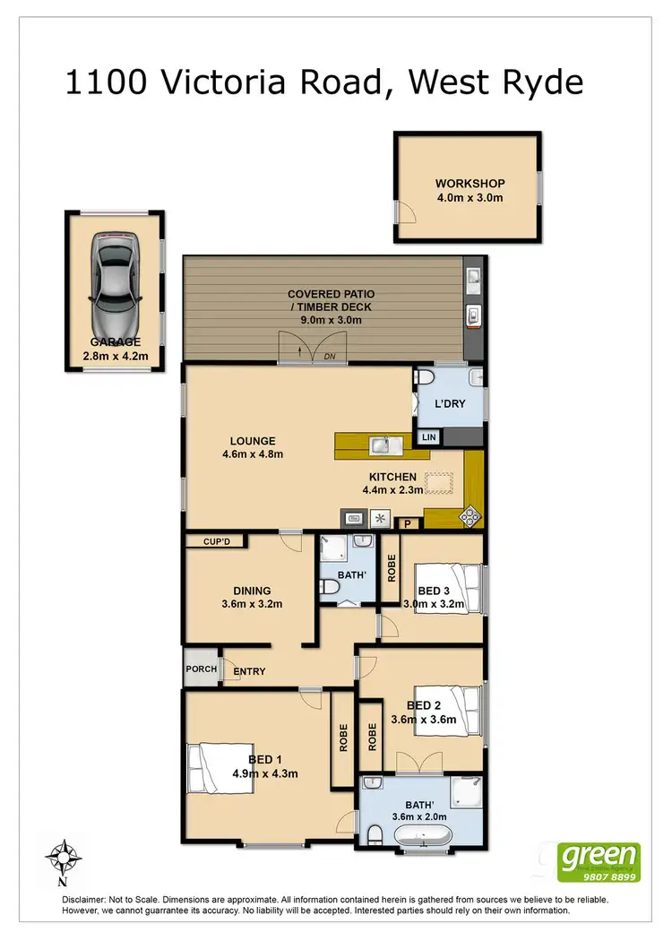 Floorplan of Homely house listing, 1100 Victoria Road, West Ryde NSW 2114