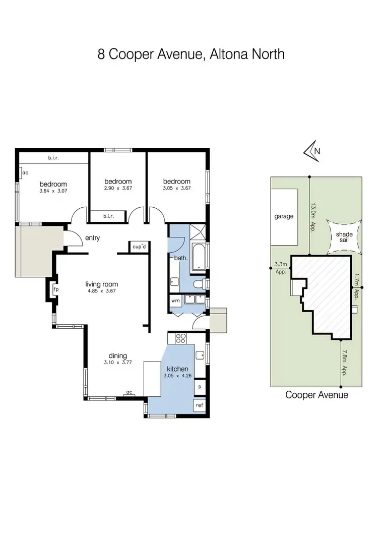 Floorplan of Homely house listing, 8 Cooper Avenue, Altona North VIC 3025