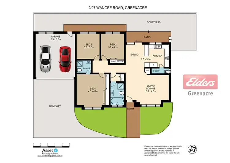 Floorplan of Homely townhouse listing, 2/97 Wangee Road, Greenacre NSW 2190