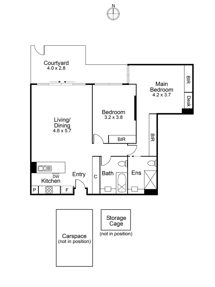 Floorplan of Homely apartment listing, G07/8 Burrowes Street, Ascot Vale VIC 3032