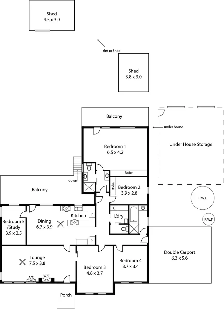 Floorplan of Homely house listing, 10 Willunga St, Eden Hills SA 5050