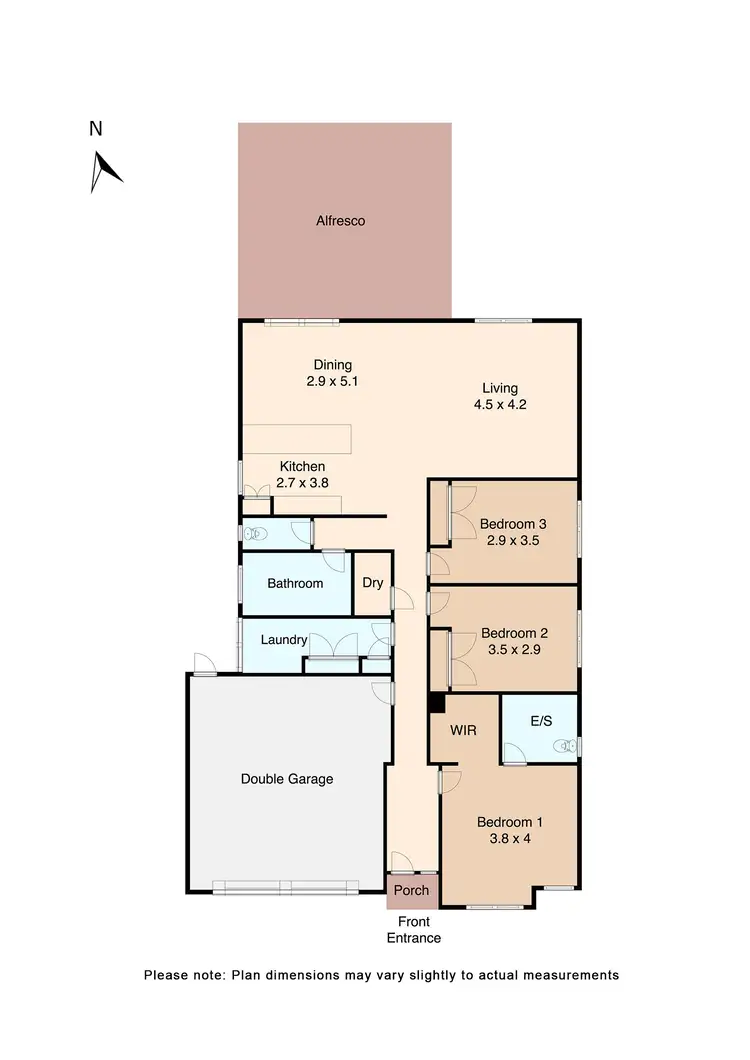 Floorplan of Homely house listing, 37 Delaney Drive, Miners Rest VIC 3352