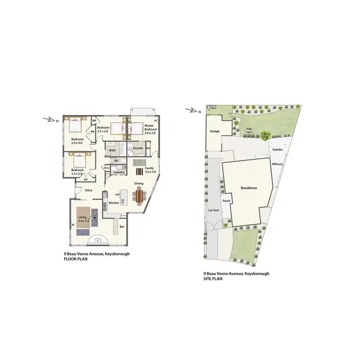 Floorplan of Homely house listing, 9 Beauvorno Avenue, Keysborough VIC 3173