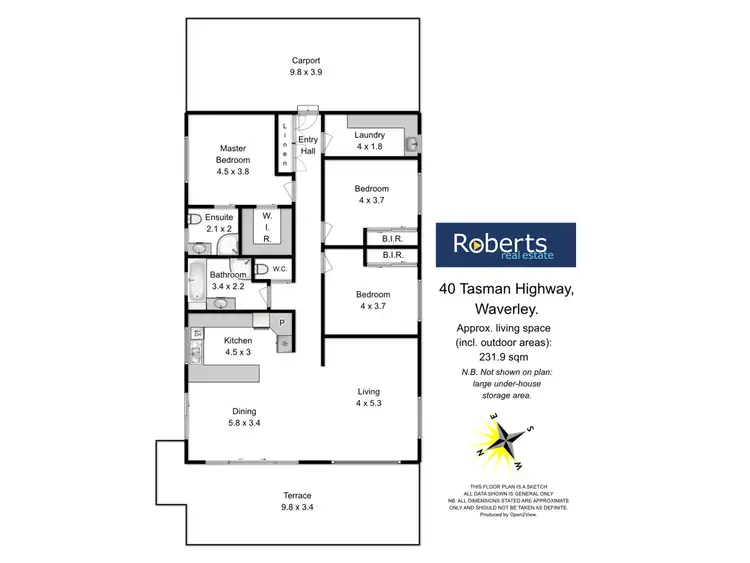 Floorplan of Homely house listing, 40 Tasman Highway, Waverley TAS 7250