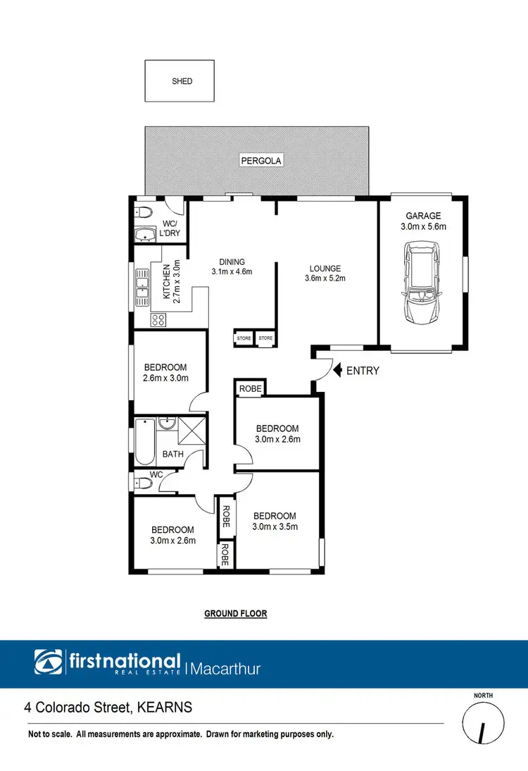 Floorplan of Homely house listing, 4 Colorado Street, Kearns NSW 2558