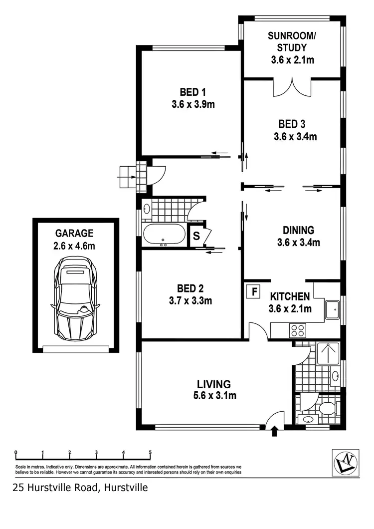 Floorplan of Homely house listing, 25 Hurstville Road, Hurstville NSW 2220