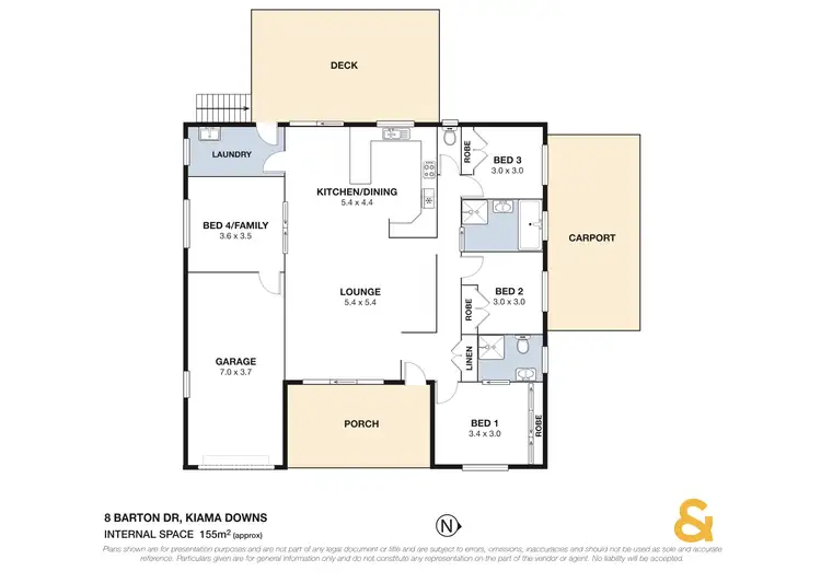 Floorplan of Homely house listing, 8 Barton Drive, Kiama Downs NSW 2533