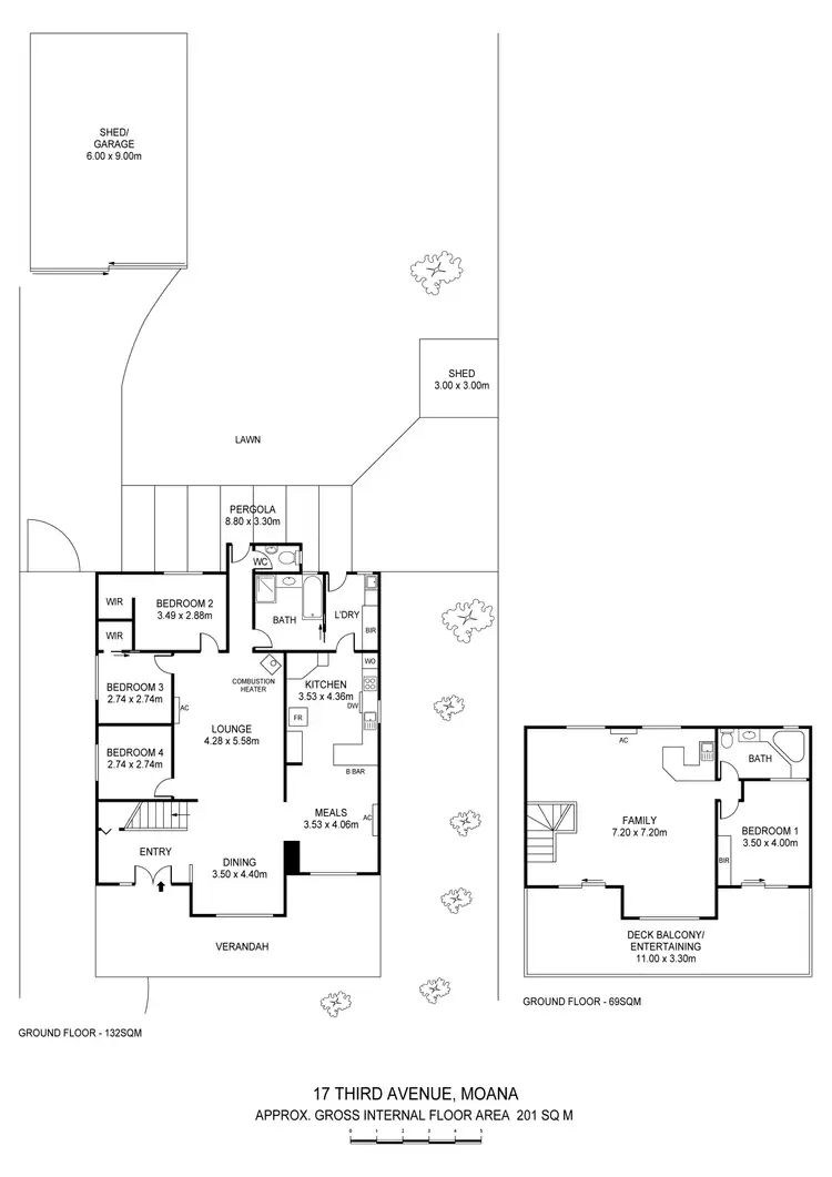 Floorplan of Homely house listing, 17 Third Avenue, Moana SA 5169