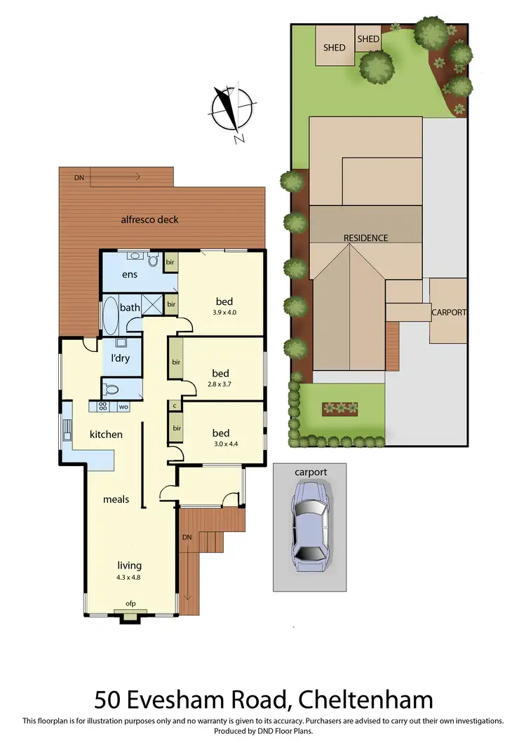 Floorplan of Homely house listing, 50 Evesham Road, Cheltenham VIC 3192