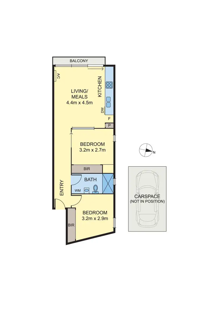 Floorplan of Homely apartment listing, 703/16 Liverpool Street, Melbourne VIC 3000