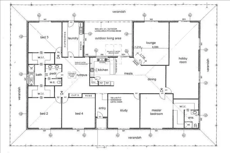Floorplan of Homely house listing, 736 Cocklin Avenue, Red Cliffs VIC 3496