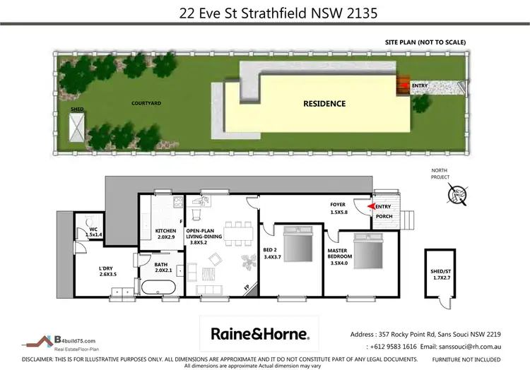 Floorplan of Homely house listing, 22 Eve Street, Strathfield NSW 2135