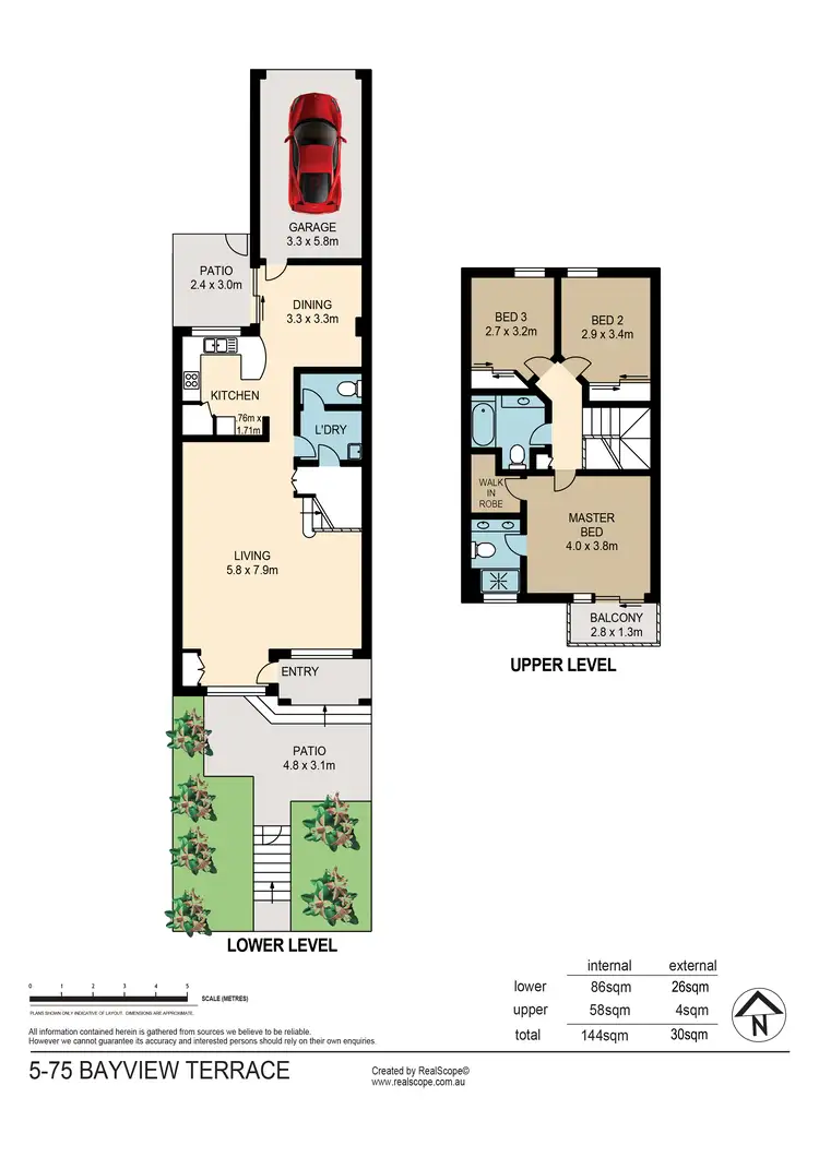 Floorplan of Homely townhouse listing, 5/75 Bayview Terrace, Clayfield QLD 4011