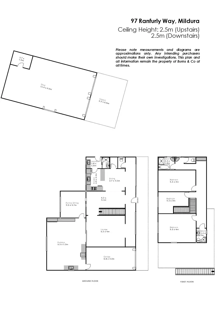 Floorplan of Homely house listing, 97 Ranfurly Way, Mildura VIC 3500