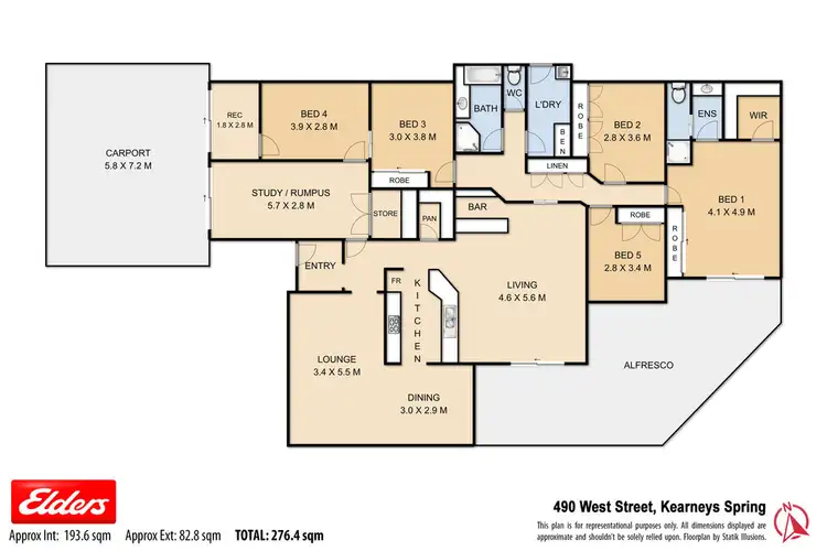 Floorplan of Homely house listing, 490 West Street, Kearneys Spring QLD 4350