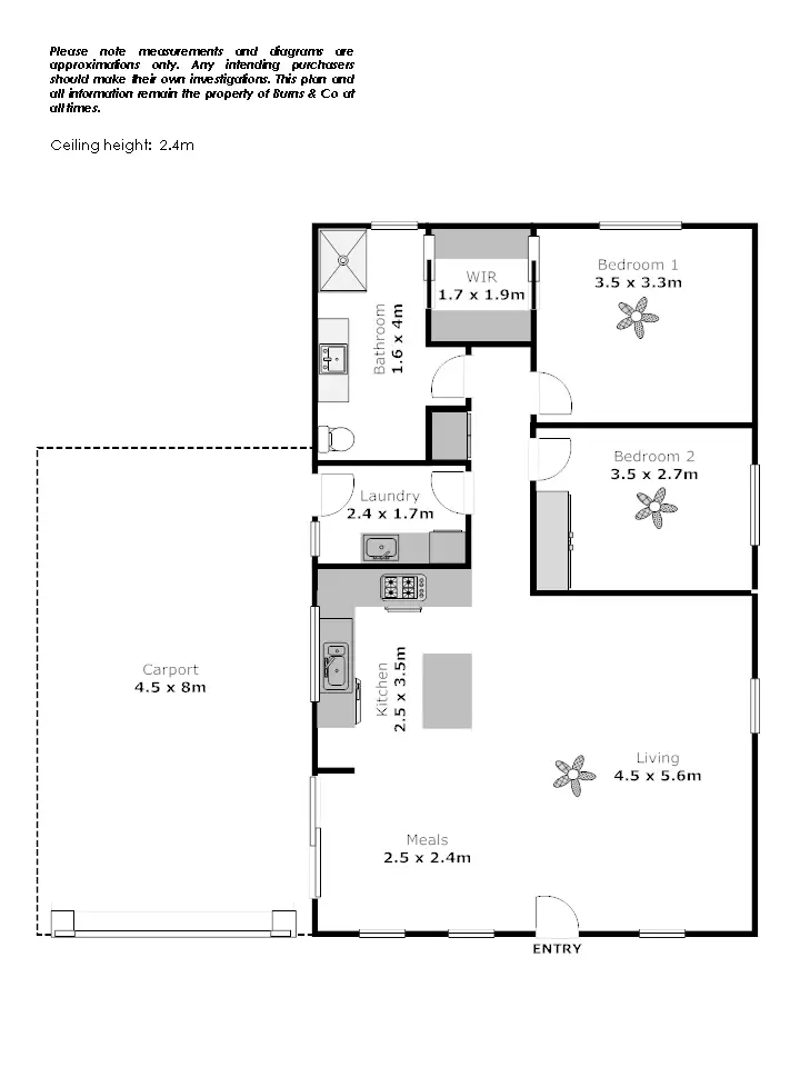 Floorplan of Homely townhouse listing, 15/271-285 Tenth Street, Mildura VIC 3500
