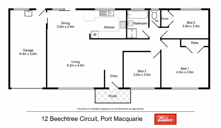 Floorplan of Homely house listing, 12 Beechtree Circuit, Port Macquarie NSW 2444