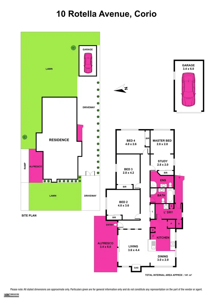 Floorplan of Homely house listing, 10 Rotella Avenue, Corio VIC 3214