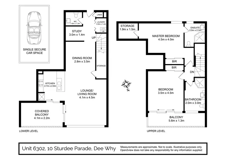 Floorplan of Homely apartment listing, 6302/10 Sturdee Avenue, Dee Why NSW 2099