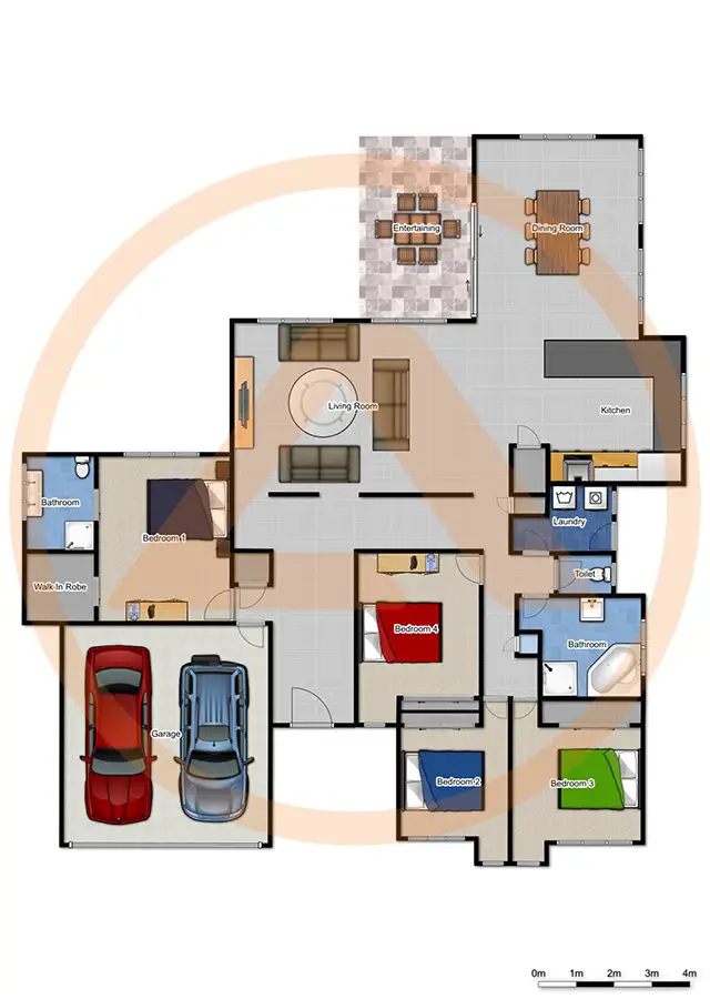 Floorplan of Homely house listing, 25 Spotted Gum St, Heathwood QLD 4110