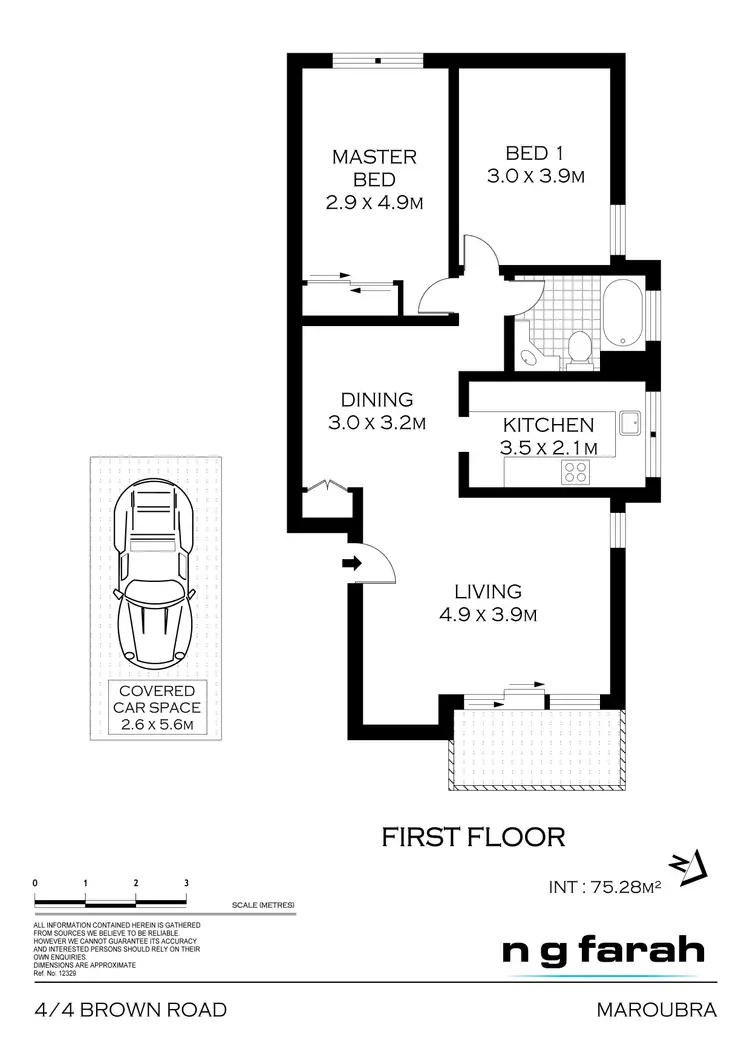 Floorplan of Homely apartment listing, 4/4 Brown Road, Maroubra NSW 2035