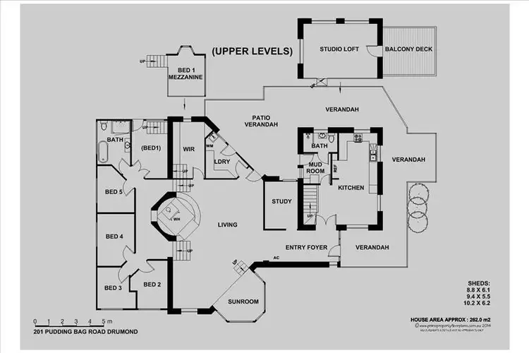Floorplan of Homely house listing, 201 Pudding Bag Rd, Drummond VIC 3461