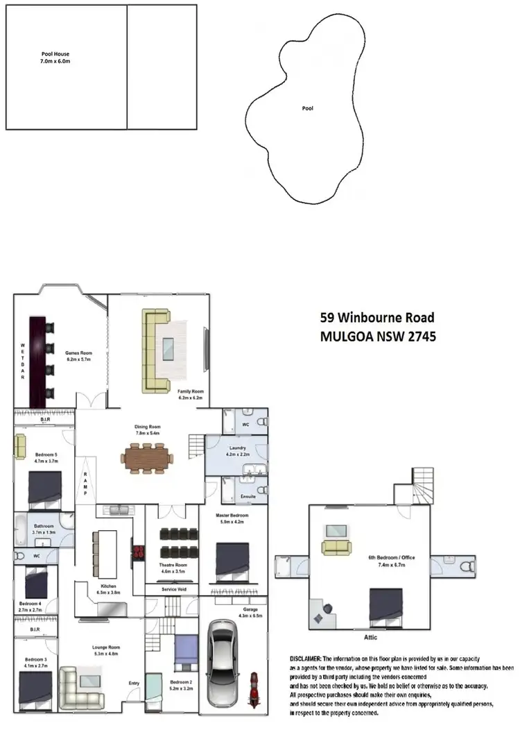 Floorplan of Homely house listing, 59 Winbourne Road, Mulgoa NSW 2745