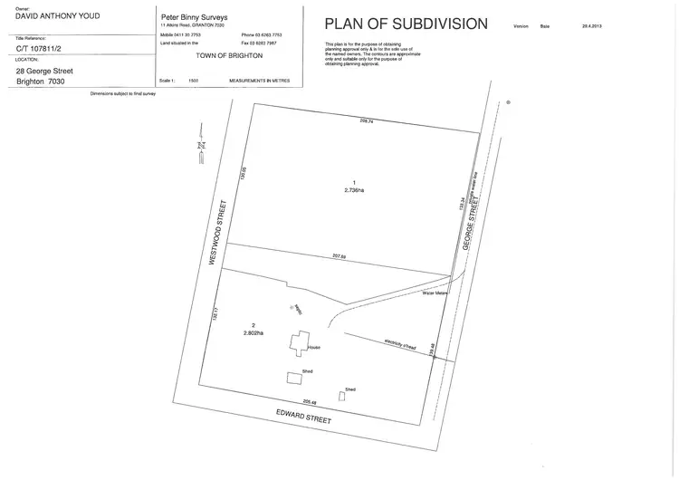 Floorplan of Homely land listing, Lot 2 George Street, Brighton TAS 7030