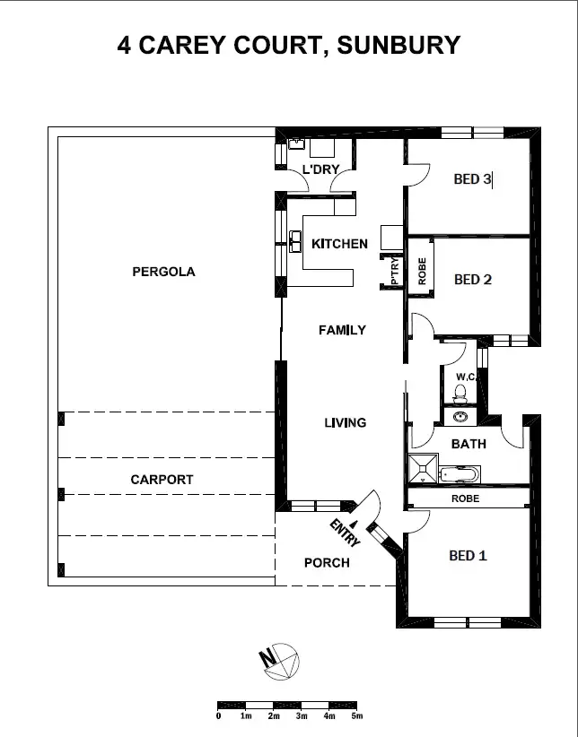 Floorplan of Homely house listing, 4 Carey Court, Sunbury VIC 3429